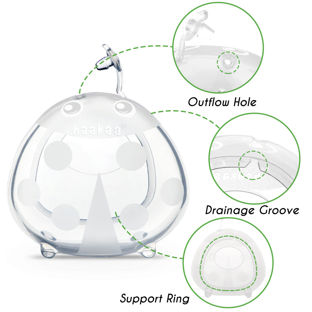 Breast Milk Collector + Caramel Storage Bag Duo