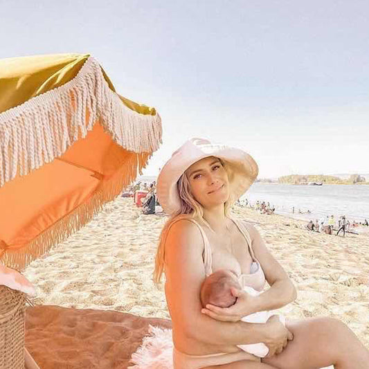 Breast Milk Collector + Caramel Storage Bag Duo