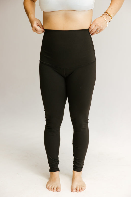 Supportive Postpartum "Ankle Biter" Leggings