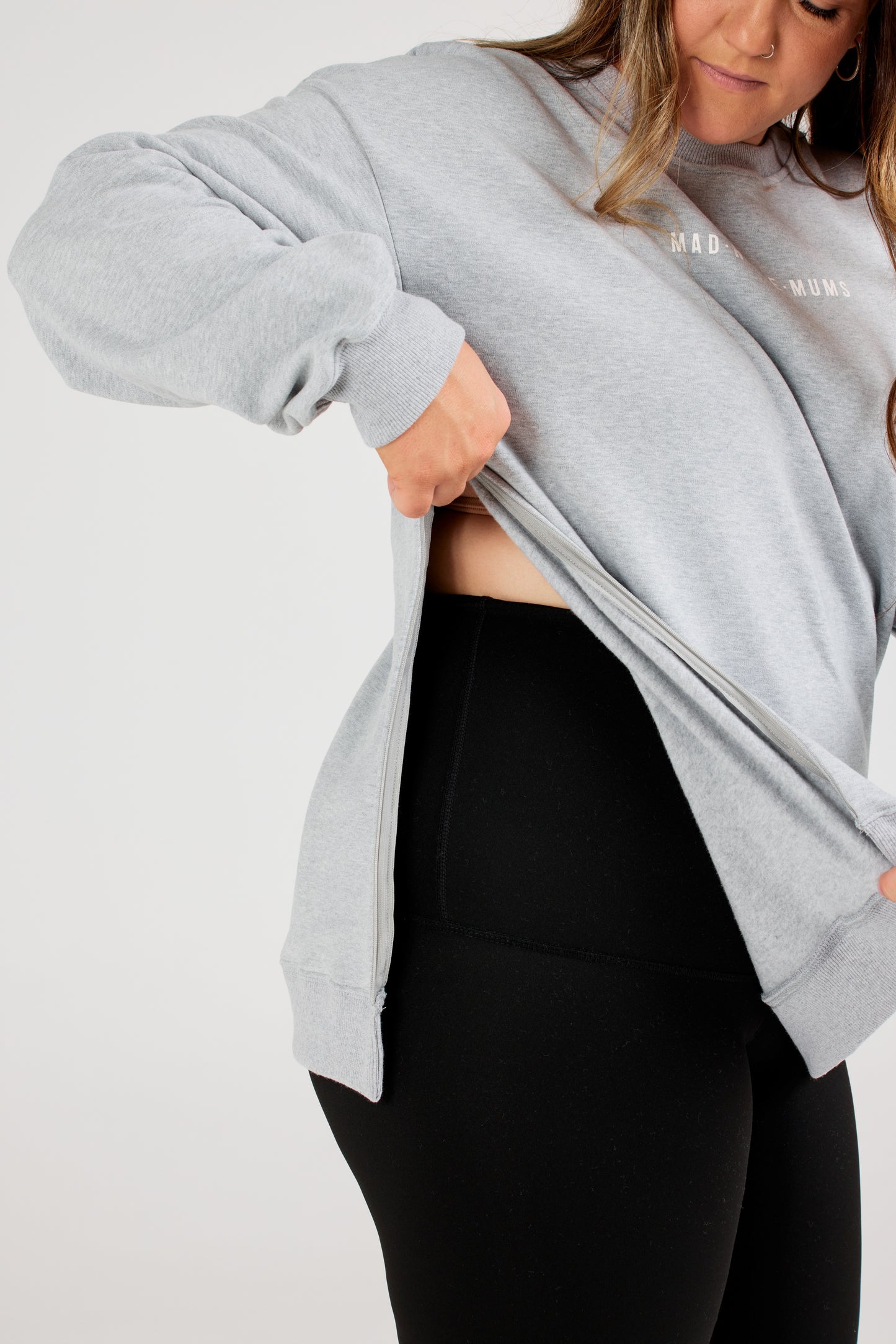 Pyper Breastfeeding Sweater | Grey
