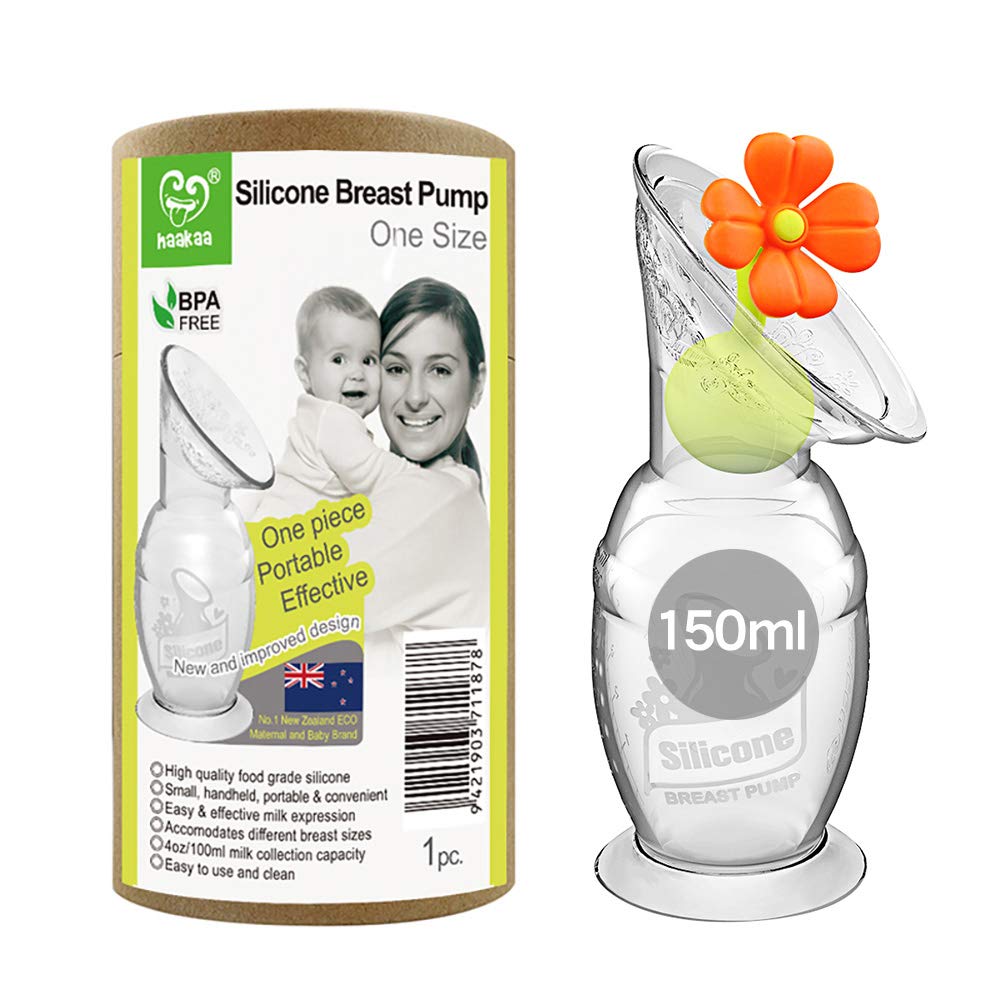 Haakaa Generation 2 100ml Silicone Breast Pump & Stopper Gift Box | Leak-Free Hands-Free Pumping