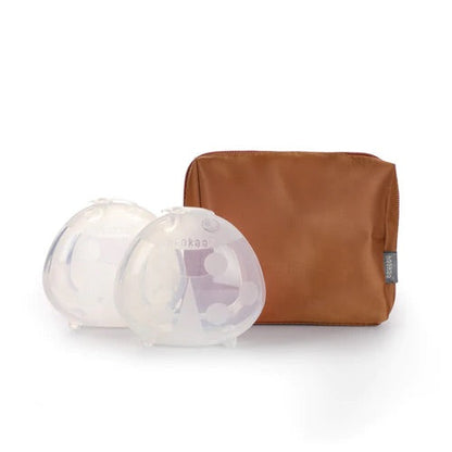 Breast Milk Collector + Caramel Storage Bag Duo