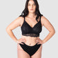 Soft Lace Nursing Bralette | Multifit Comfort & Support for Cup Sizes Up to G | Full Coverage