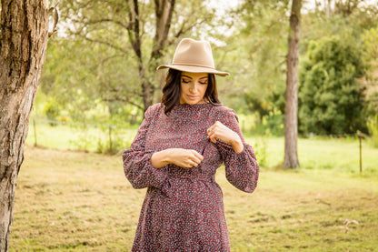 Breastfeeding Dress - Autumn & Spring Baby