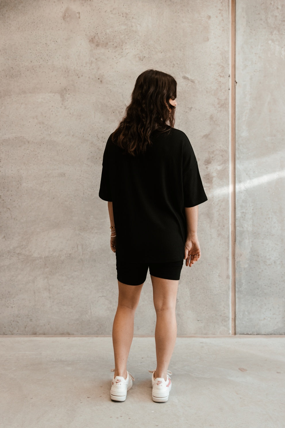 Blacked Out Ribbed Breastfeeding Set