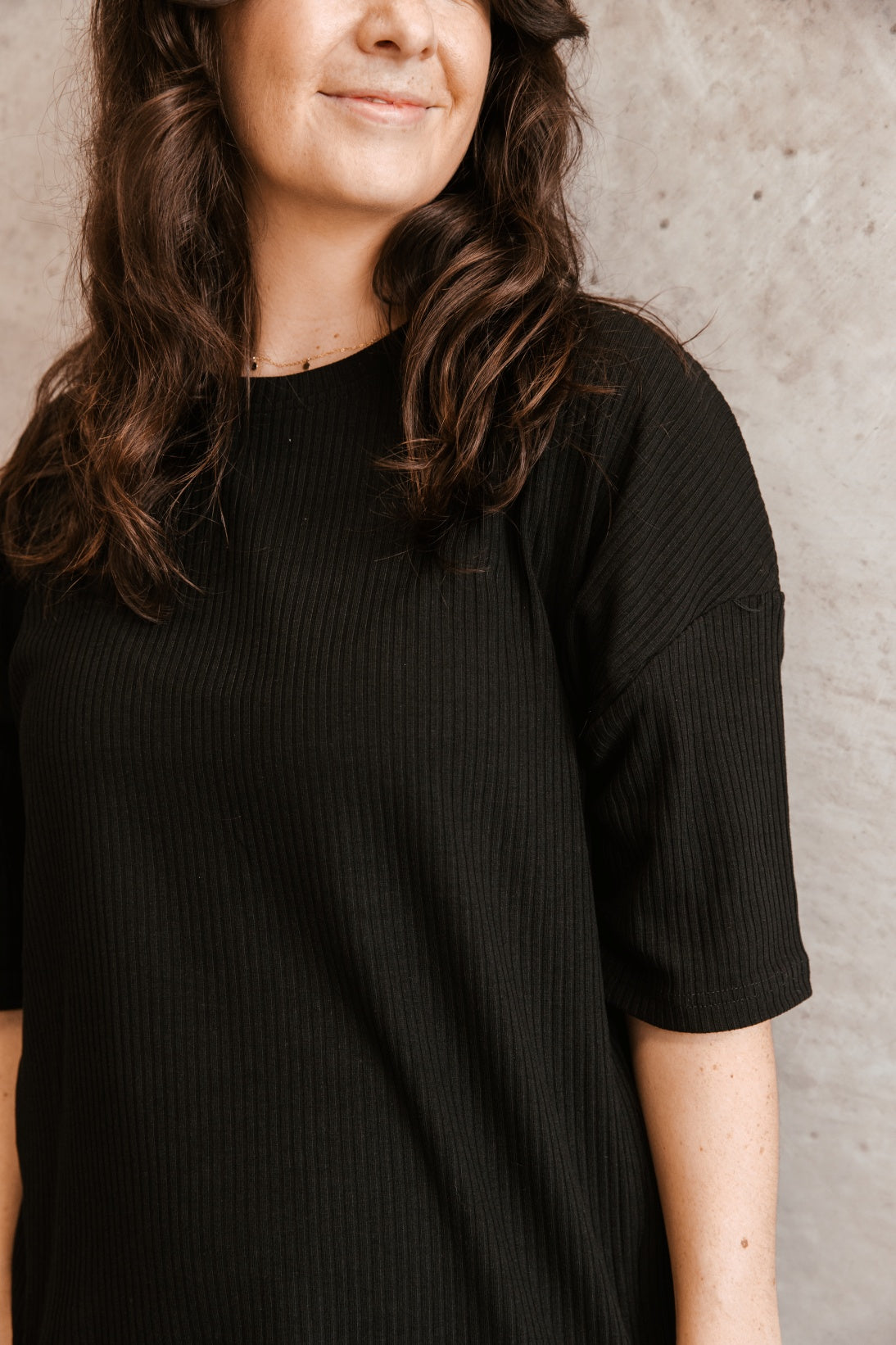 Blacked Out Ribbed Breastfeeding Set