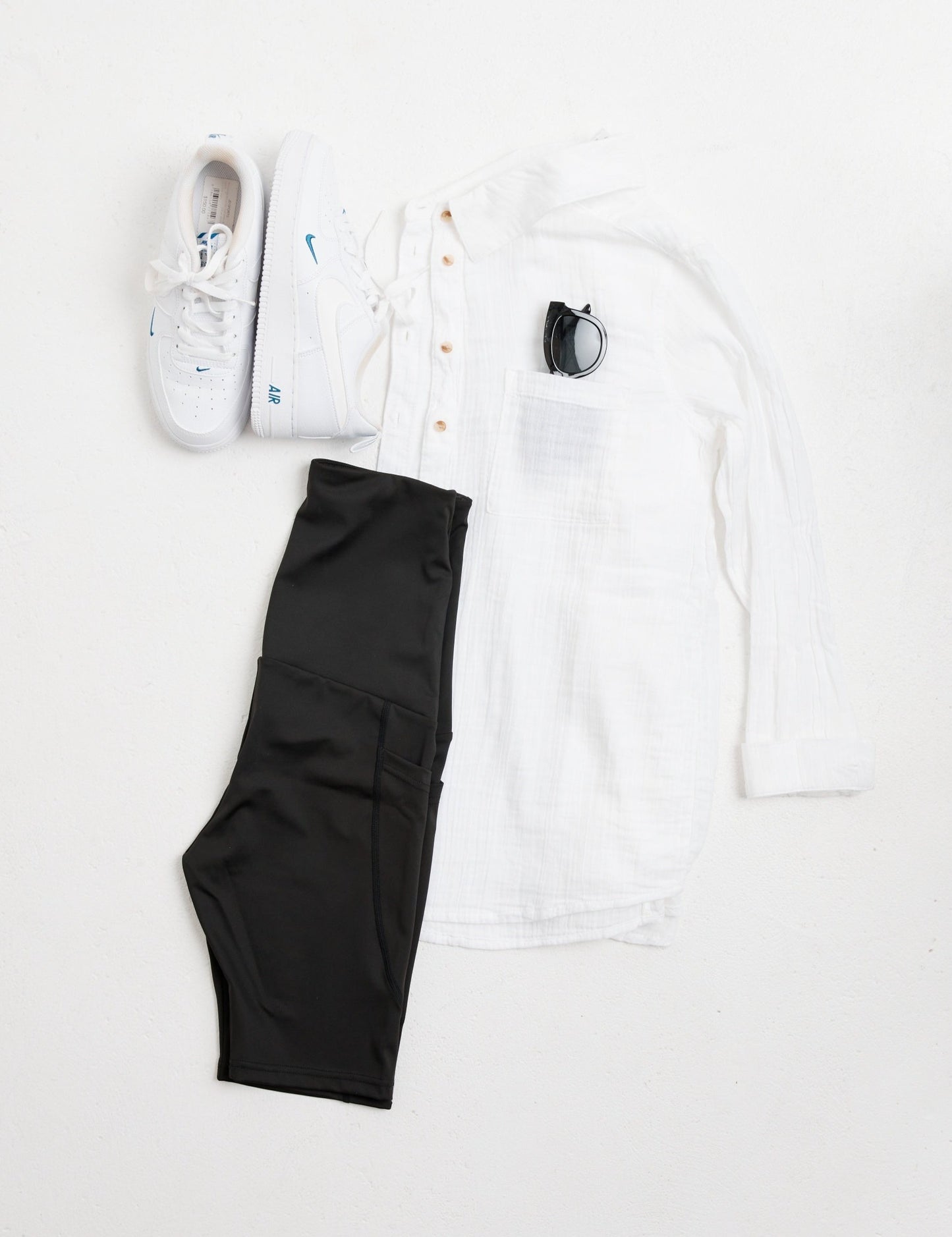 High Waisted Postpartum Support Tights | Shorts