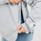 Pyper Breastfeeding Sweater | Grey | Hidden Zip Tech & Oversized Fit