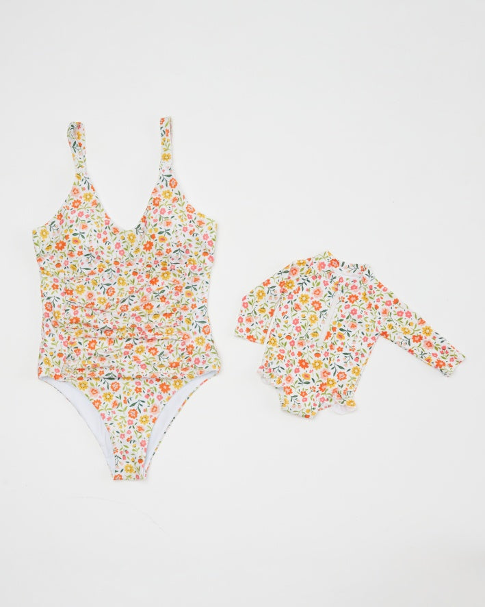 Milky Dayz Mila One-Piece Breastfeeding Swimsuit | Floral Print | Cheeky Cut