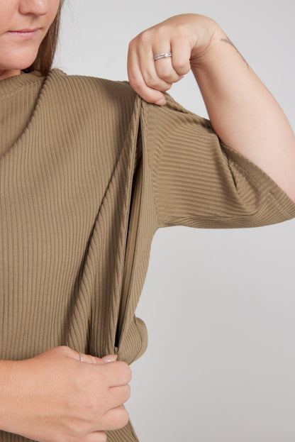 Army Greens Breastfeeding Loungewear Set