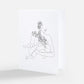 Mad House Mums Line Art Card | 100% Recycled Paper | Personalized Message Option