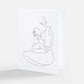 Mad House Mums Line Art Card | 100% Recycled Paper | Personalized Message Option